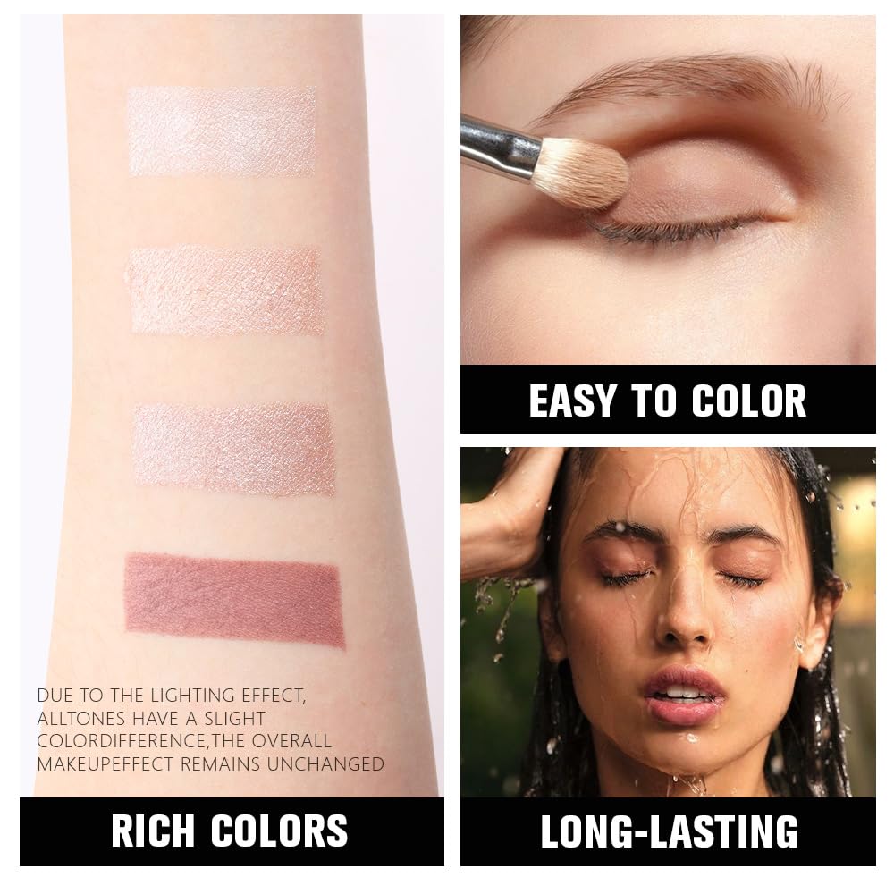 evpct eye application showing blended crease and shimmer for a polished look