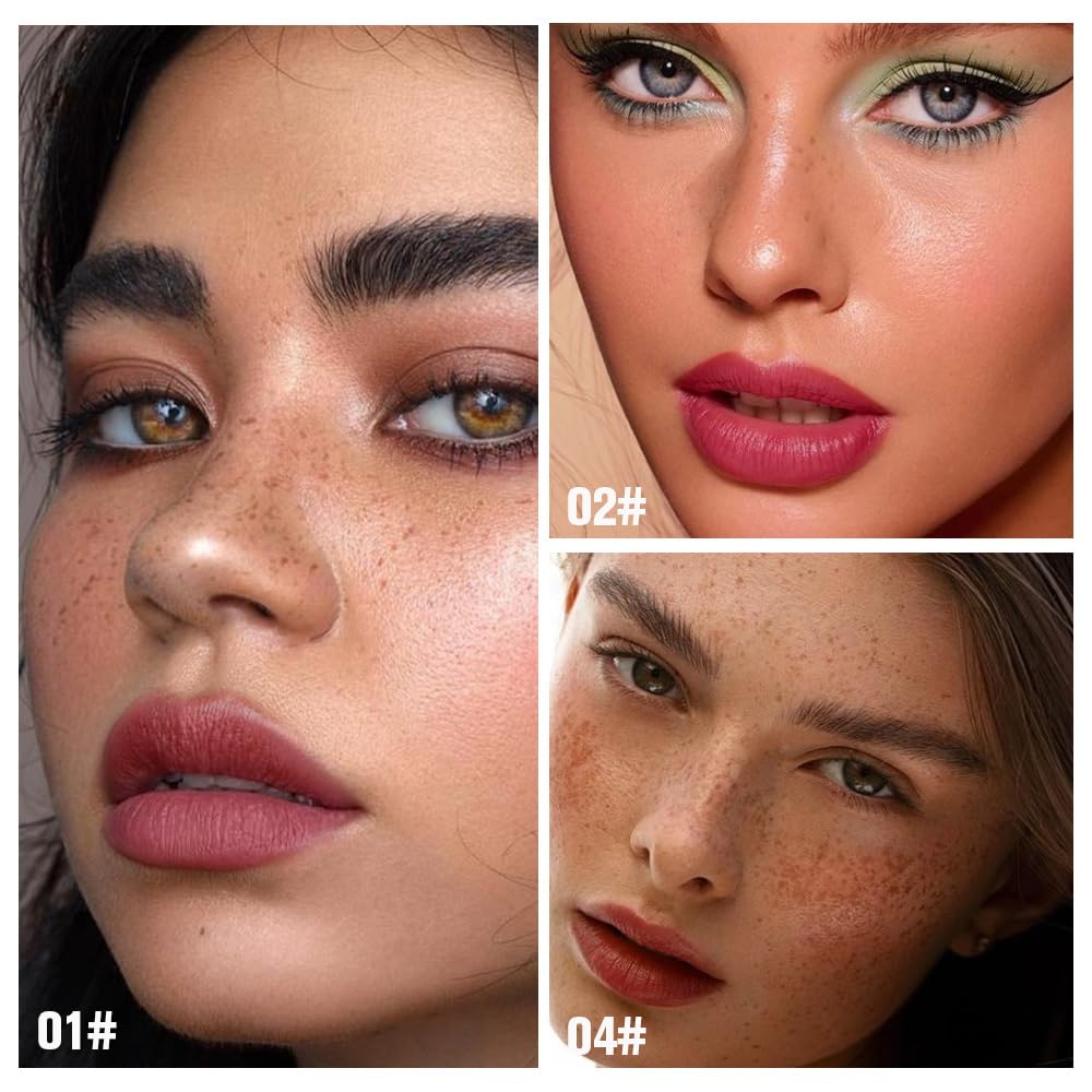 evpct close-up liquid texture swatches showing rich pigmented shades and smooth finish