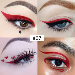 evpct swatch stroke on skin showing true dark red pigment and smooth finish
