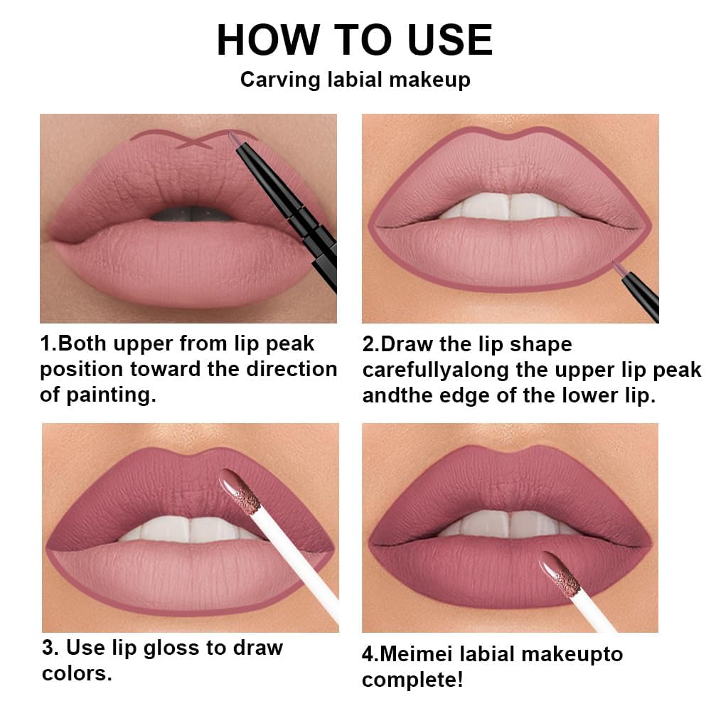 evpct dual-ended 2-in-1 liner and lipstick displaying convenience for fast routines benefit
