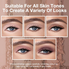evpct eye look daylight soft neutral eye using palette for natural definition