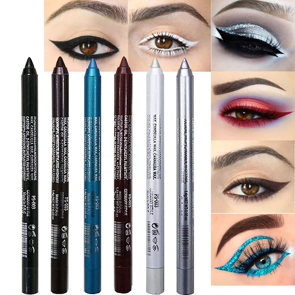 evpct front packaging of six eyeliners showing variety and convenience