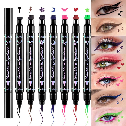 evpct front packaging and pens displaying all seven colors and shapes for quick selection