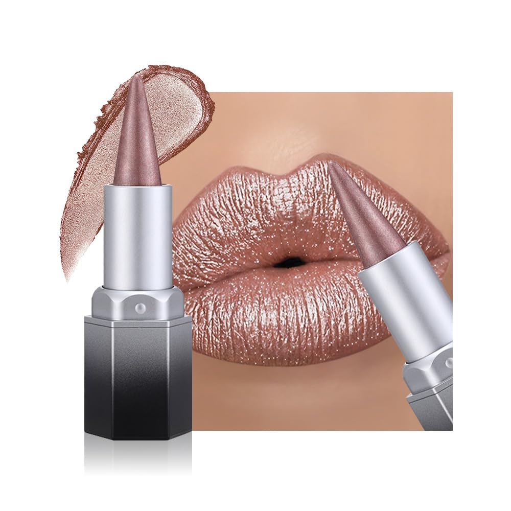 evpct front packaging showing metallic lip crayon and liner for bold shine