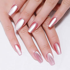 evpct front packaging showing plum pink cat eye nails and benefit of ready-to-use set