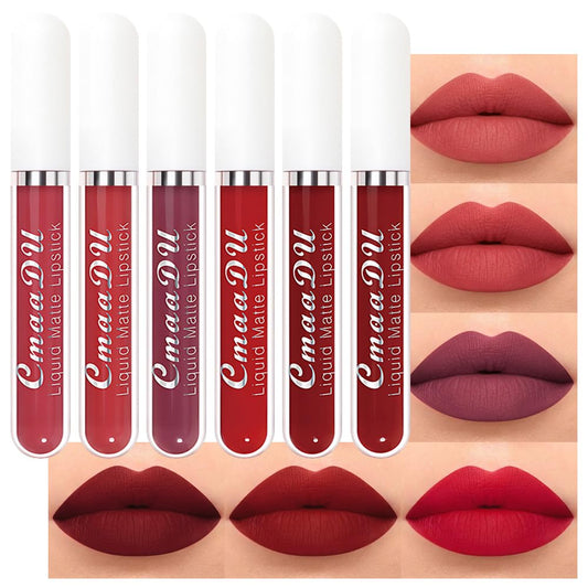evpct front packaging set showing six matte tubes and color variety for gifting