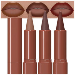 evpct front packaging trio showing three gradient matte crayons and shades