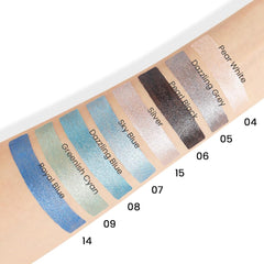 evpct label close-up with shade names and product info for easy identification