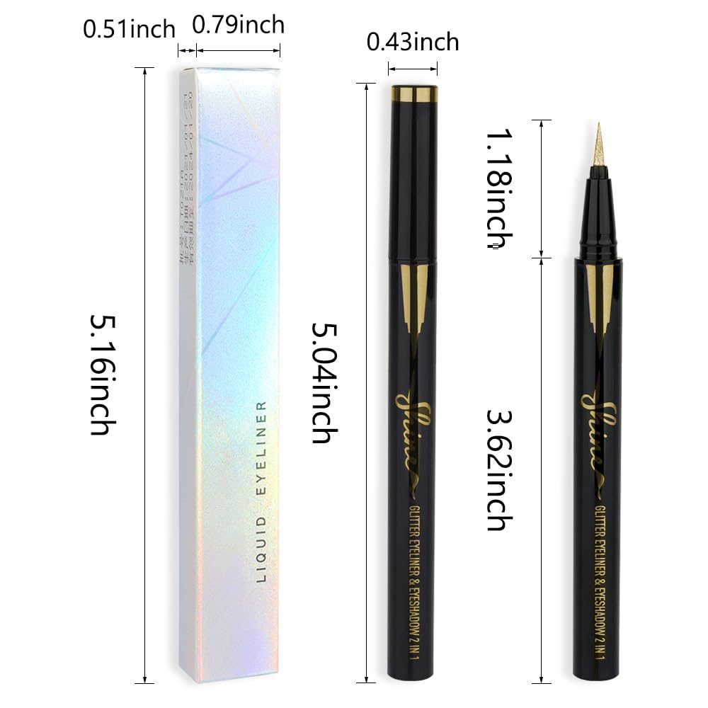 evpct eyeliner in party makeup setting emphasizing longwear sparkle