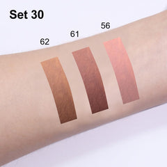 evpct model lips wearing pale neutral nude showcasing long-lasting matte finish
