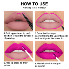 evpct creamy liquid lipstick texture swipe demonstrating smooth matte finish