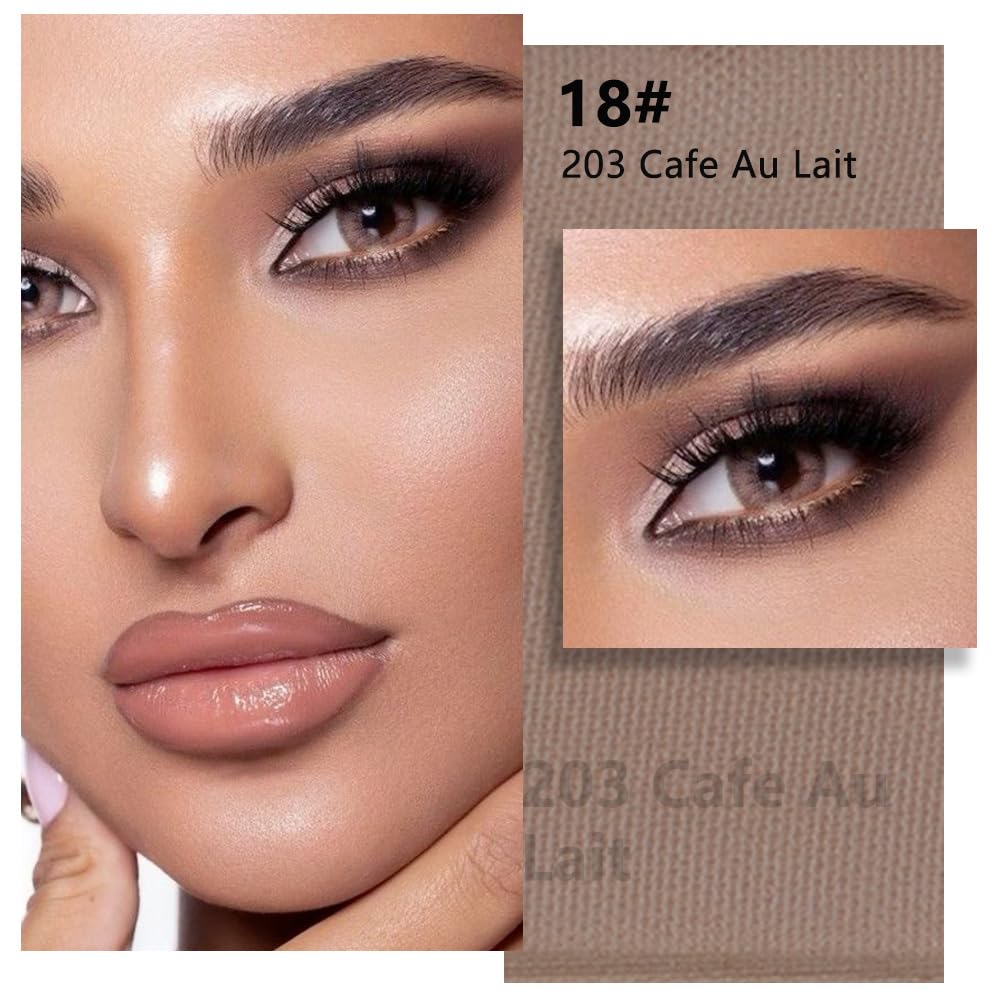 evpct matte brown close texture reveals smooth powder finish for effortless blending benefit