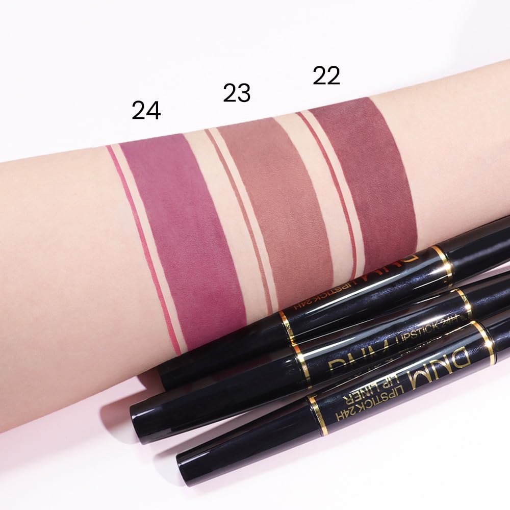 evpct model wearing Light Plum Rose shade demonstrating wearable color