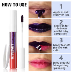 evpct peel-off removal action revealing even, long-lasting stained color