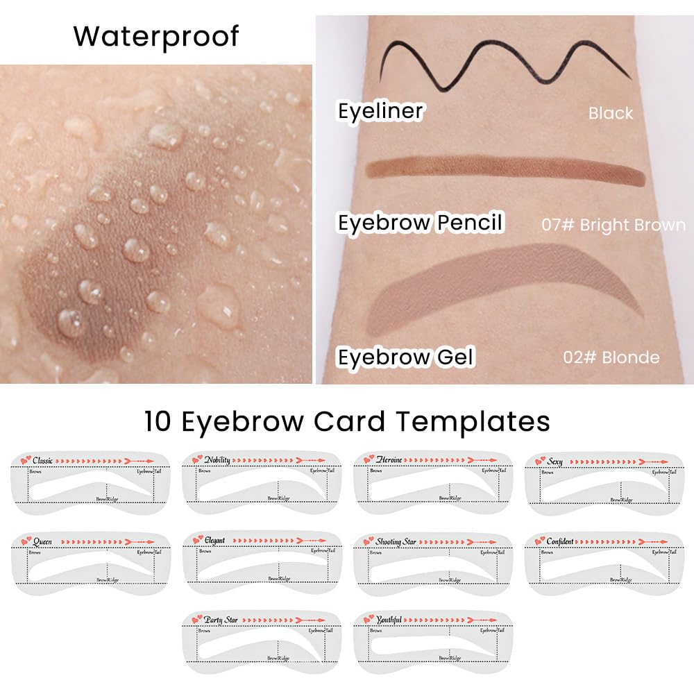 evpct eyebrow pencil and fine liquid eyeliner tips for detailed strokes