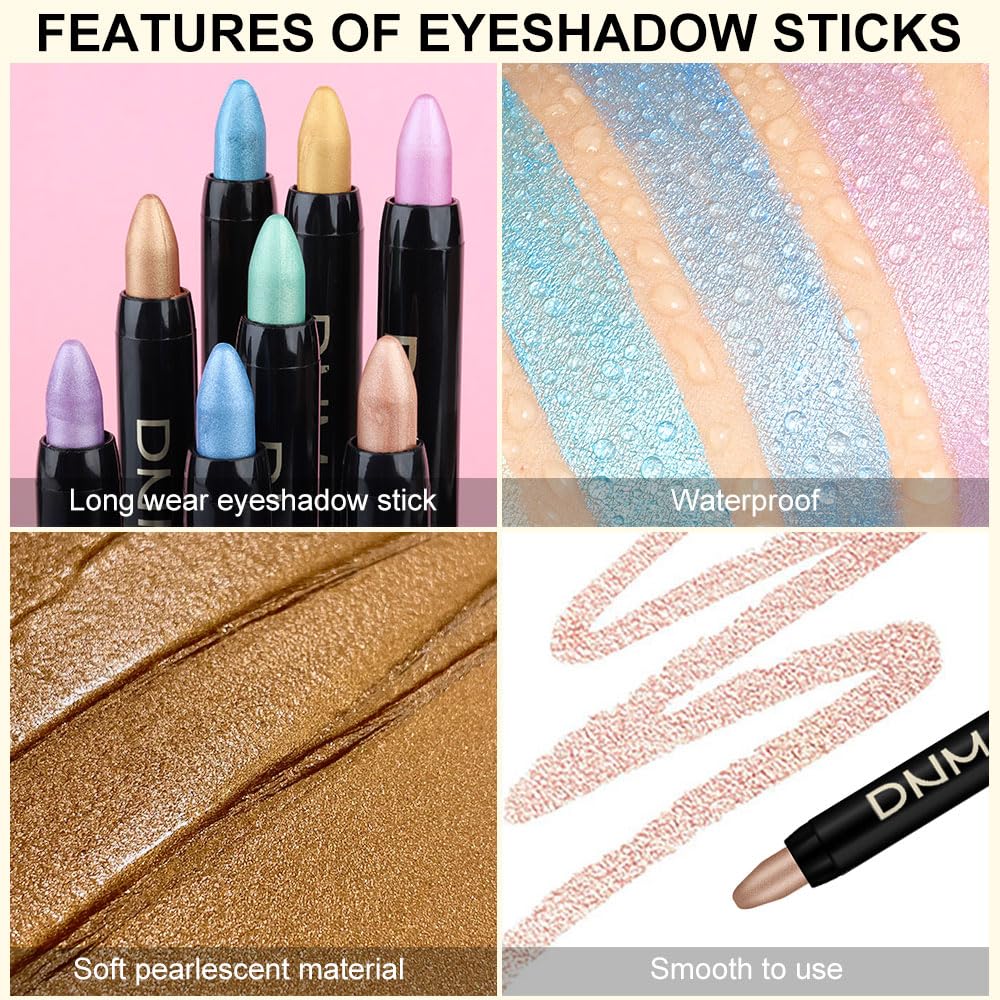 evpct flat lay of all eight shades to illustrate color range