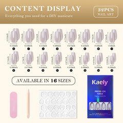 evpct size chart with 32 nails ensuring proper fit for all fingers