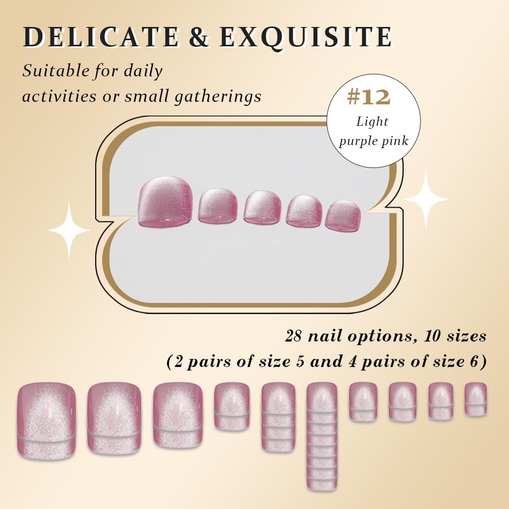 evpct layout of 28 nails and sizes demonstrating easy size matching