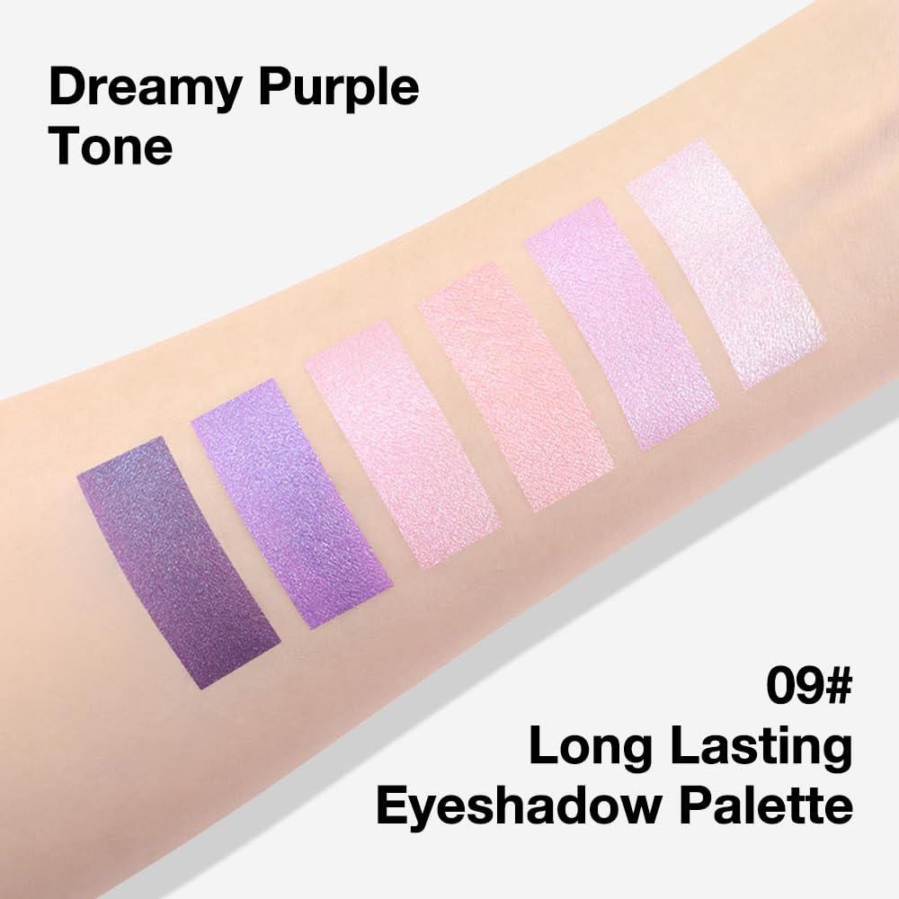 evpct glitter lavender shade swatch showing sparkle for luminous lids