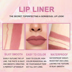 evpct swatches on arm of dusty rose, nude beige, and mauve showing color payoff