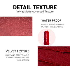 evpct texture swipe of velvet matte finish on arm, shows smooth hydration