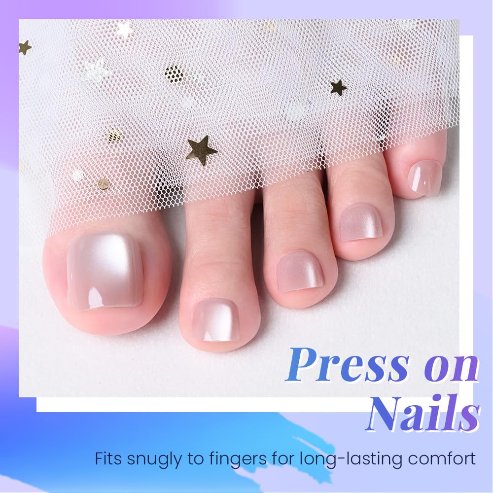 evpct worn on toes in sandals showing natural look and comfort benefit
