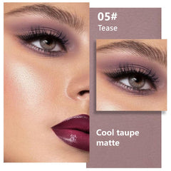 evpct open palette with six pans showing coordinated matte shades