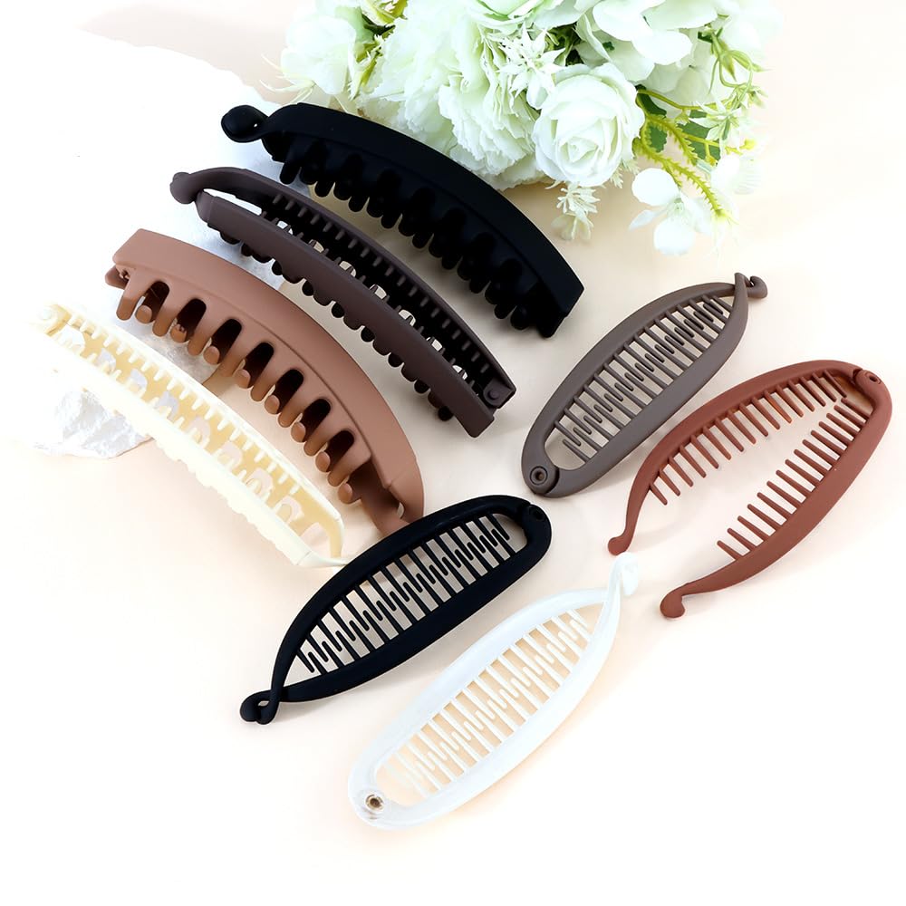Exacoo neutral-colored clips displayed on a mantel as a tasteful accessory gift
