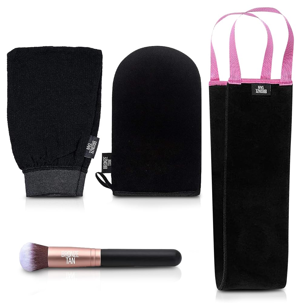 Existing Beauty kit front view showing all applicators for flawless tanning