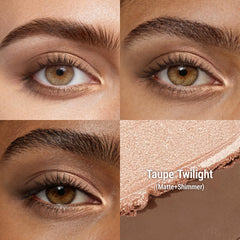 exmiloo taupe matte close-up showing smooth finish and natural depth benefit