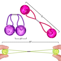 EXPRESSIONS assorted translucent ponytailers array showcasing color options