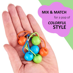 EXPRESSIONS elastic stretched in hand demonstrating gentle hold and flexibility