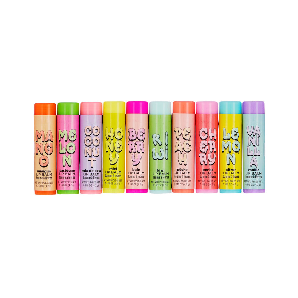 EXPRESSIONS overhead array of all ten fruity flavors for variety