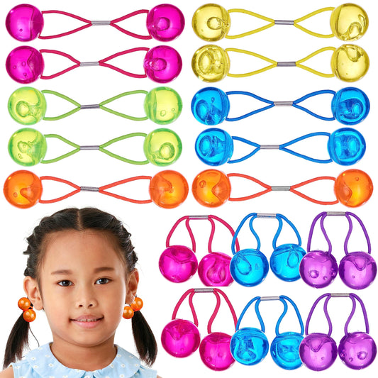 EXPRESSIONS front packaging of 24 ponytailers showing colorful set and value
