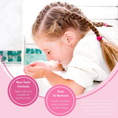 Expressions Girl gloss texture swatches showing shimmer and high-shine finish
