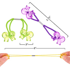 EXPRESSIONS multicolored elastics laid out to show color variety for outfit matching