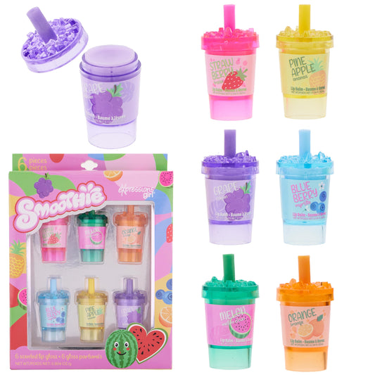 EXPRESSIONS front packaging showing six smoothie-shaped tubes and gift-ready appeal