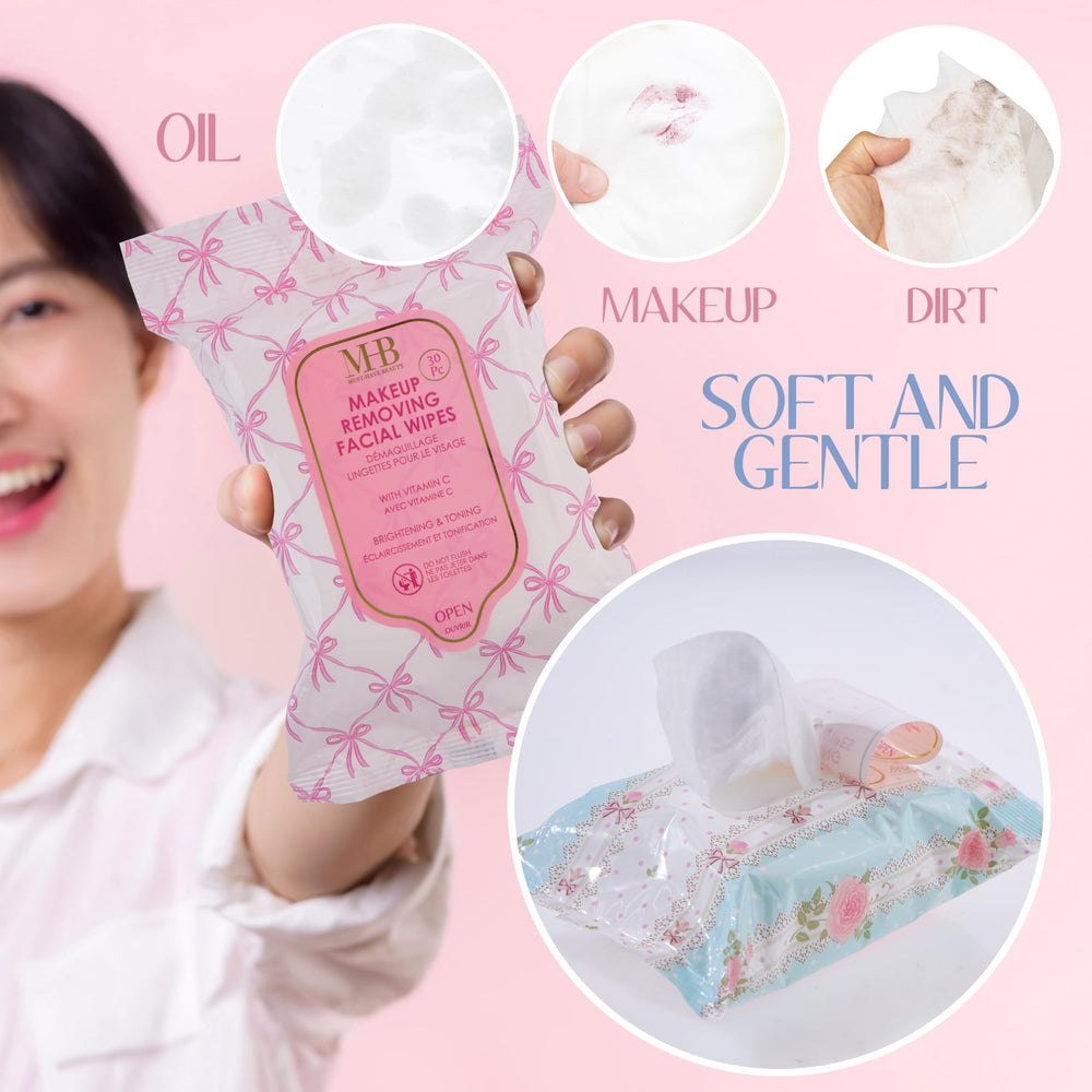 EXPRESSIONS vitamin C pack mid-open demonstrating easy single-wipe use