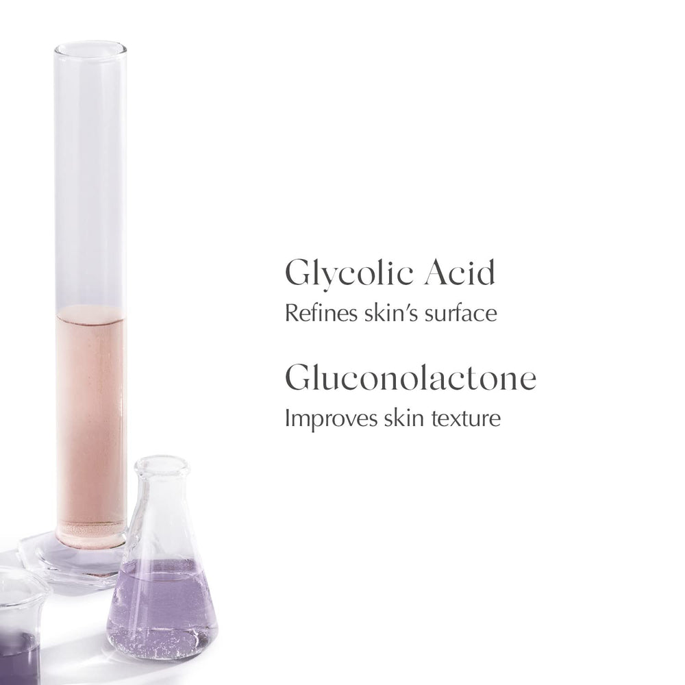 EXUVIANCE before and after skin texture improvement demonstration benefit