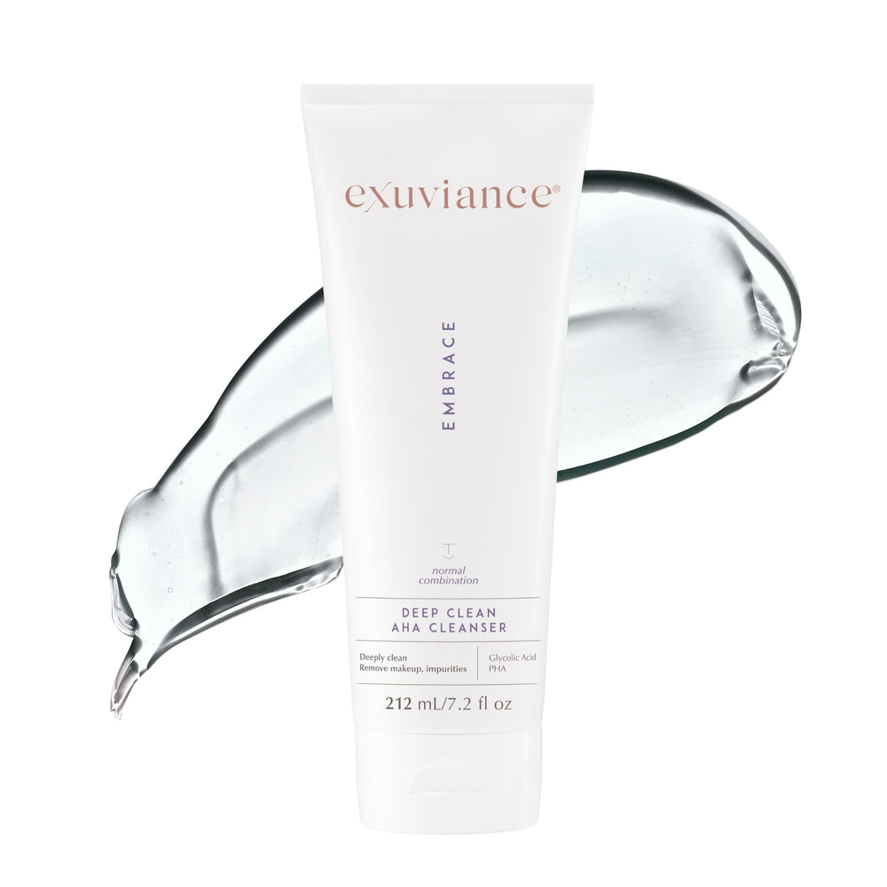 EXUVIANCE bottle front view showing clear branding and size benefit