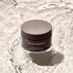 EXUVIANCE label detail showing dermatologist tested and paraben-free benefit