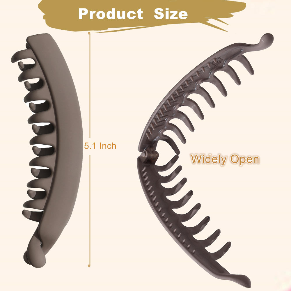 Eyegla clip holding a half-up hairstyle demonstrating stable everyday use