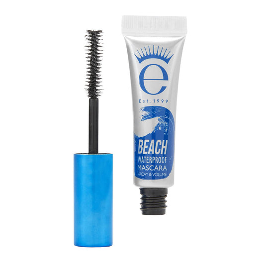 Eyeko travel mascara front packaging showing compact tube and branding, easy to pack