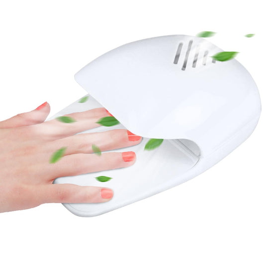 eyxformula front view of portable nail dryer showing compact design and fast drying