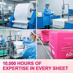 FACEMADE towel absorbing water quickly to show superior absorbency