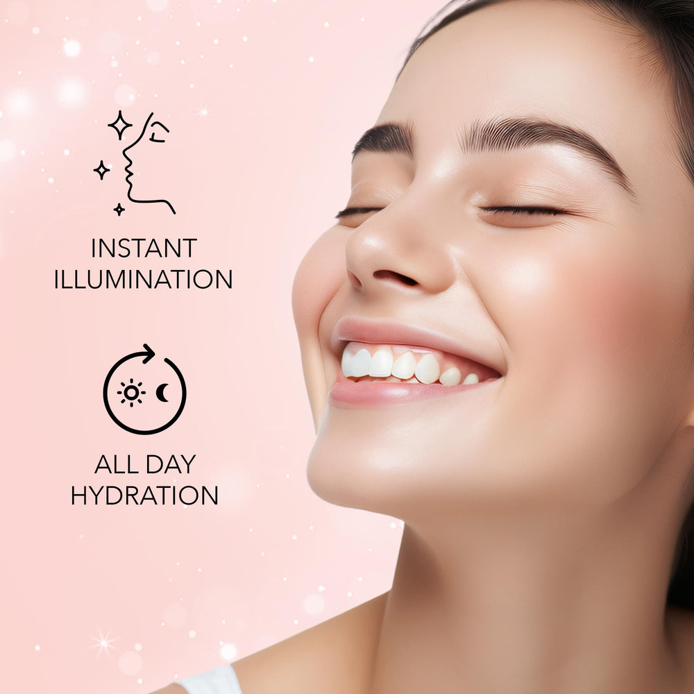 FACESCANADA strobe cream ingredients label close-up showing hyaluronic acid and shea butter benefits