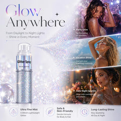 faglowmify on collarbone highlighting skin with prismatic festival-ready shine