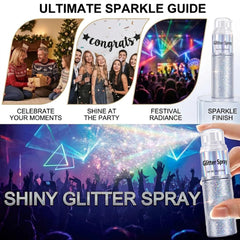faglowmify sprayed into hair creating instant shimmering strands and volume
