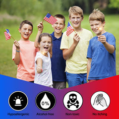 faglowmify hair stripe showing bold patriotic streaks and festival-ready style