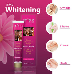 FAIR & WHITE jar beside ruler for 50 ml size and travel convenience
